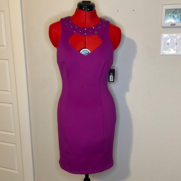 Guess Dresses Nwt Guess Cynthia Dark Fuchsia Dress 4 Poshmark